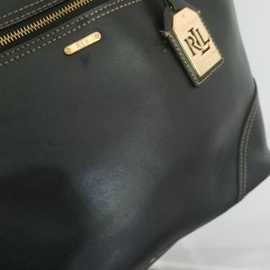 Ralph Lauren Black leather tote